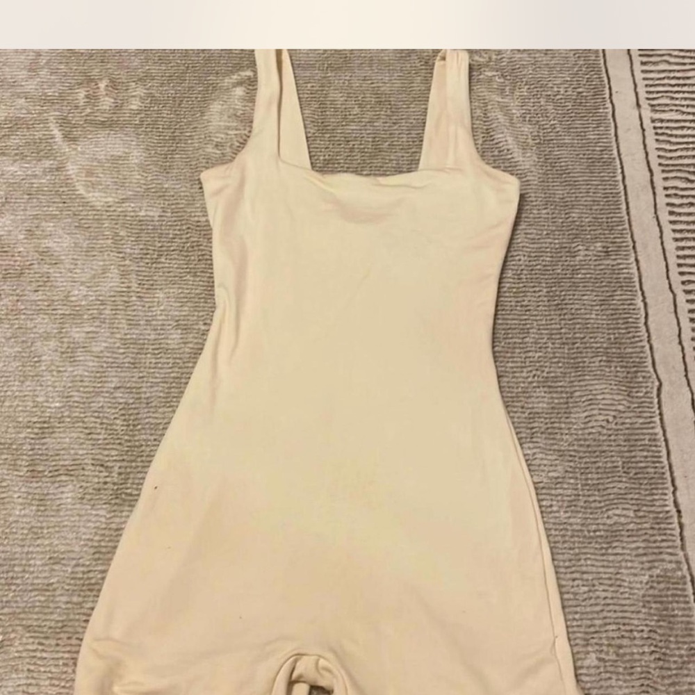 Cream Sleeveless Jumpsuit